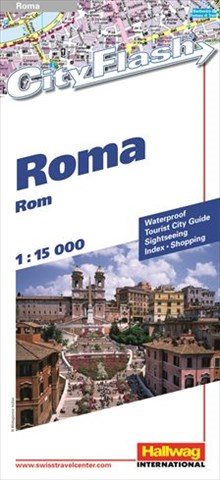 Rom City Flash Hallwag stadskarta : 1:18750