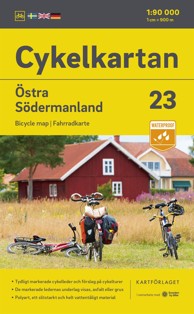 Cykelkartan Blad 23 Östra Södermanland 2023-2025