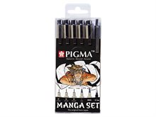 Pigma Micron Manga set 6st